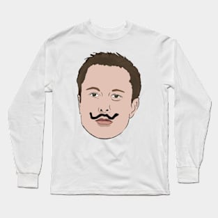 Elon Muskstache Long Sleeve T-Shirt